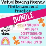 Virtual Reading Fluency Skills Mini Lessons and Practice- BUNDLE