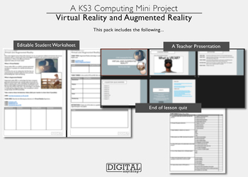Preview of Virtual Reality and Augmented Reality ICT Computer Science Lesson