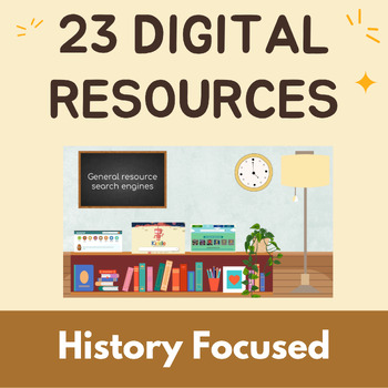 Preview of Virtual Research Library: History | Google Slides Digital Resource