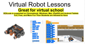 Preview of Virtual Robot Lessons for Virtual School
