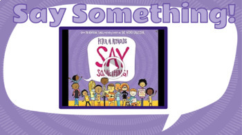 Preview of Virtual: Say Something Read Aloud Slides