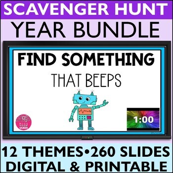 Preview of Scavenger Hunt Digital Games Google Classroom Activities Party No Prep