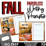 Fall and Thanksgiving Paperless Writing Prompts with Photographs