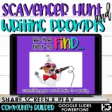 Virtual Scavenger Hunt and Writing Prompts | Paperless Mor