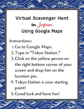 Preview of Virtual Scavenger Hunt in Japan