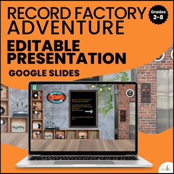 Preview of Virtual Scene Template "RECORD" Factory - Sound Bank" / Google Slides Template
