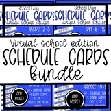 Virtual School Schedule Cards (Pocket Chart) BUNDLE