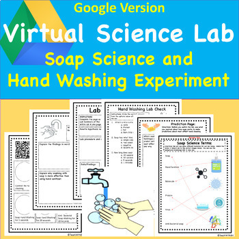 Preview of Virtual Science Lab Soap Science and Hand Washing Google Version