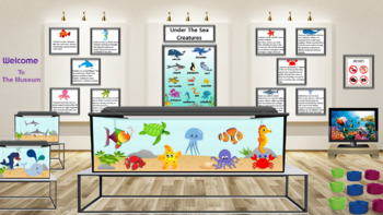 Preview of Virtual Sea Animals Museum Template