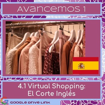 Preview of Spanish Clothing Vocab at El Corte Inglés: Avancemos 1 4.1