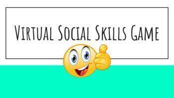 Preview of Virtual Social Skills Tic Tac Toe Game