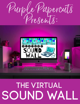 Preview of Virtual Sound Wall/Word Wall (Editable & Great for Distance Learning)