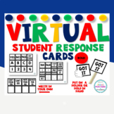 Virtual Student Signal Response Cards- Bold Print