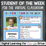 Virtual Student of the Week for Google Drive Distance Learning