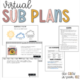 Virtual Sub Plans | 1 Day