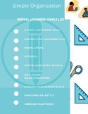 Virtual Learning Supply List