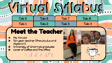 Virtual Syllabus - Boho Tan and Green - 8 Tabs