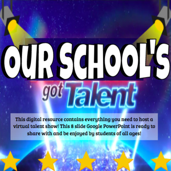 Preview of Virtual Talent Show Perfect for Digital Distance Learning!