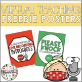 Virtual Teaching Stop and Go Posters