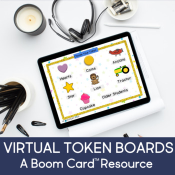 Preview of Virtual Token Boards-Boom Cards