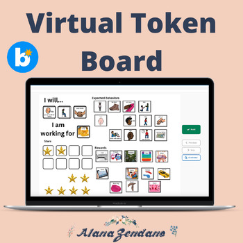 Preview of Virtual Token & Reward Board | No Prep Boom Cards