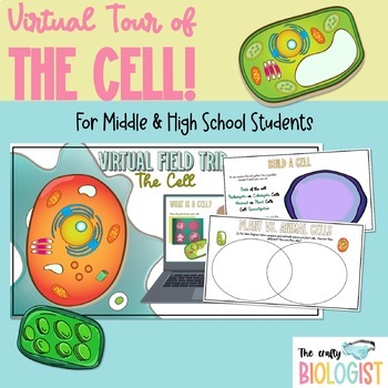 Preview of Virtual Tour of Cells for MS & HS: Learn Types, Organelles & Specialization