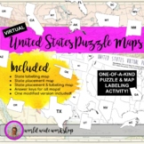 Virtual United States Maps and Puzzles Kit (Differentiated!)