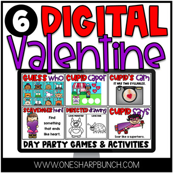 Preview of Digital Valentine's Day Party Games | Digital Valentine's Day Games
