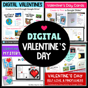 Preview of Valentines Day Cards Printable from Teacher |Valentines Self-Love Bulletin Board