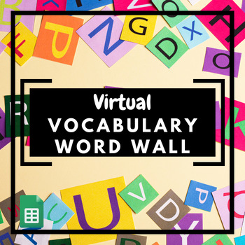 Preview of Virtual Vocabulary Word Wall