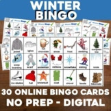 Virtual WINTER Bingo for Digital or In-Class Google Slides