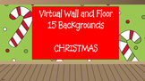 Virtual Wall and Floor CHRISTMAS Backgrounds, Virtual Clas