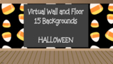 Virtual Wall and Floor HALLOWEEN Backgrounds, Virtual Clas