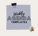 Virtual Weekly Agenda Templates