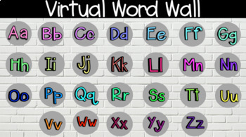 Preview of Virtual Word Wall - Google Slides 