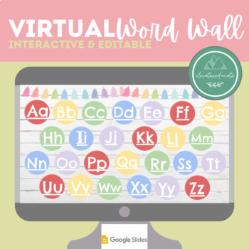 Preview of Virtual Word Wall (Google Slides- Interactive/EDITABLE)