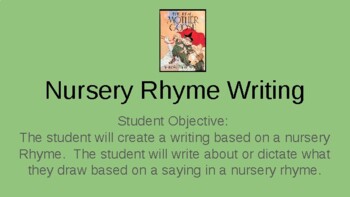 Preview of Virtual Writing: Nursery Rhymes