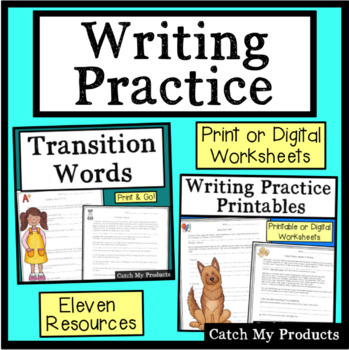 Preview of Creative Writing Unit in Print or Digital Writing Worksheets