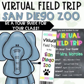 Preview of Virtual Zoo Field Trip EDITABLE