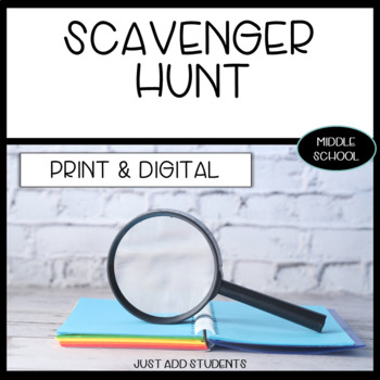Preview of Virtual and In person Scavenger Hunt Activities