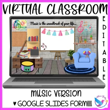 Preview of Virtual classroom distance learning music version 1