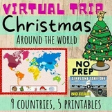Virtual trip: Christmas Around the World NO PREP worksheet