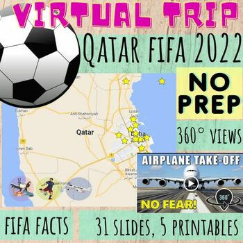 Preview of Virtual trip to Qatar FIFA football World Cup 2022 || NO PREP || worksheets