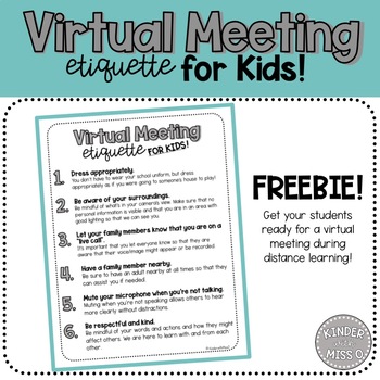 Virtually Meeting Etiquette For Kids By Xomisso Tpt,Chicken Breast Calories 100 Grams