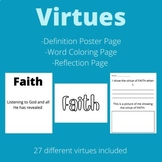 Virtue (Character Traits)- Definition, Coloring, & Reflection 