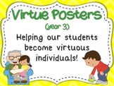 Virtue Posters (Year 3) for Intermediate Grades