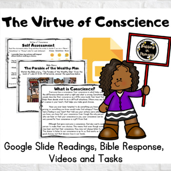 Preview of Virtue of Conscience Distance Learning Digital Google Slides Resource