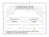 Editable Virtues Certificates (Monthly/End of Year)