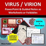 Virus: PowerPoint & Guided Notes as Worksheets/Foldables (