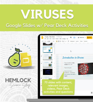 Preview of Virus - Google Slides Presentation with Pear Deck Activities